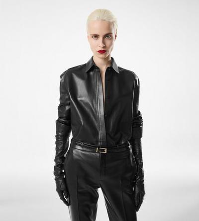 FRENCH PLONGE LEATHER SHIRT image number 2