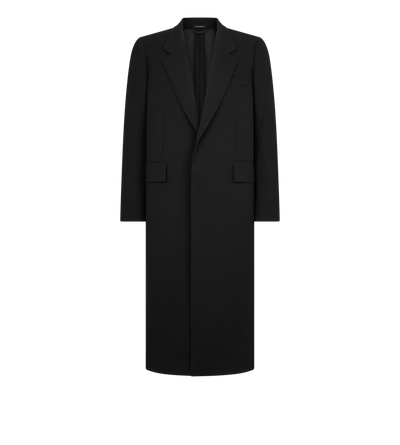TOM FORD WOOL BLACK LIGHT FRESCO TAILORED COAT