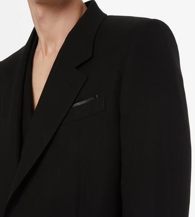 TOM FORD WOOL BLACK LIGHT FRESCO TAILORED COAT