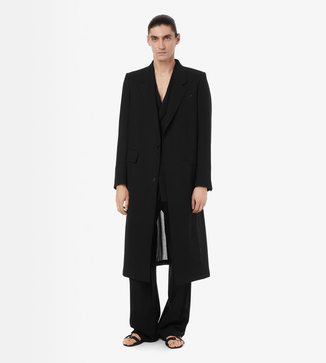 TOM FORD WOOL BLACK LIGHT FRESCO TAILORED COAT