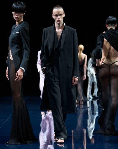 TOM FORD WOOL BLACK LIGHT FRESCO TAILORED COAT