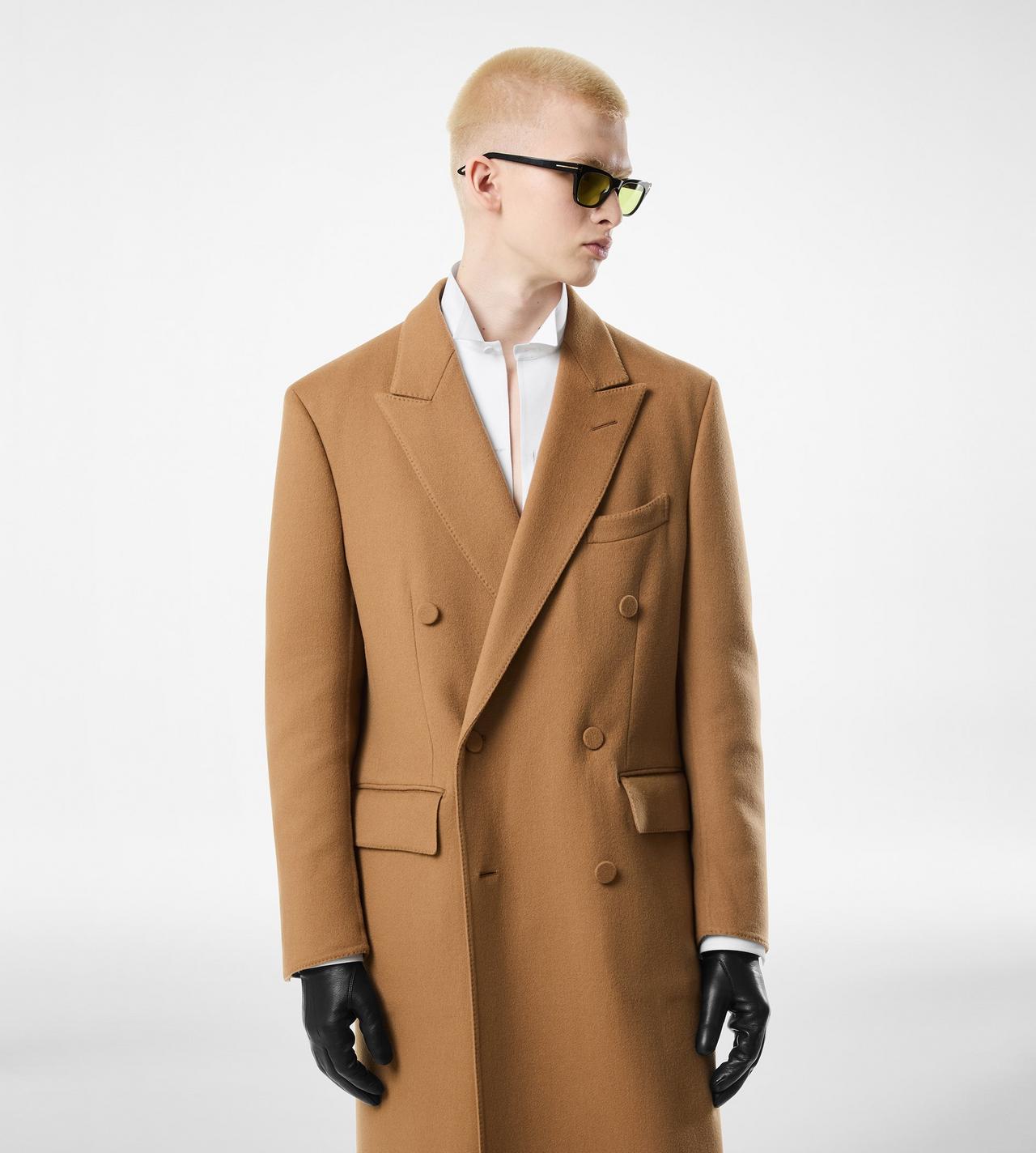 TOM FORD WOOL CASHMERE BLEND OC WOOL CASHMERE DOUBLE SPLITTABLE COAT