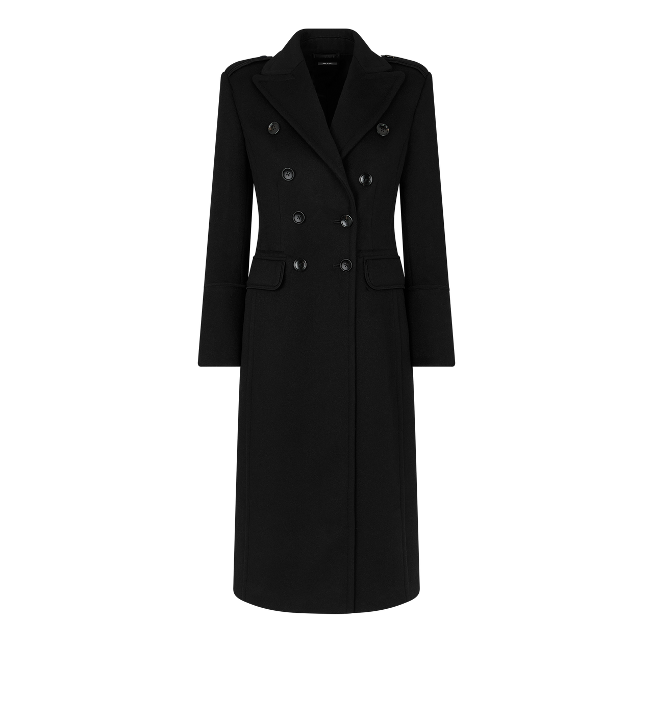 WOOL & CASHMERE BLEND DOUBLE BREASTED MILITARY COAT image number 0