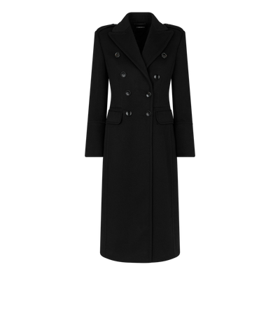 WOOL & CASHMERE BLEND DOUBLE BREASTED MILITARY COAT image number 0