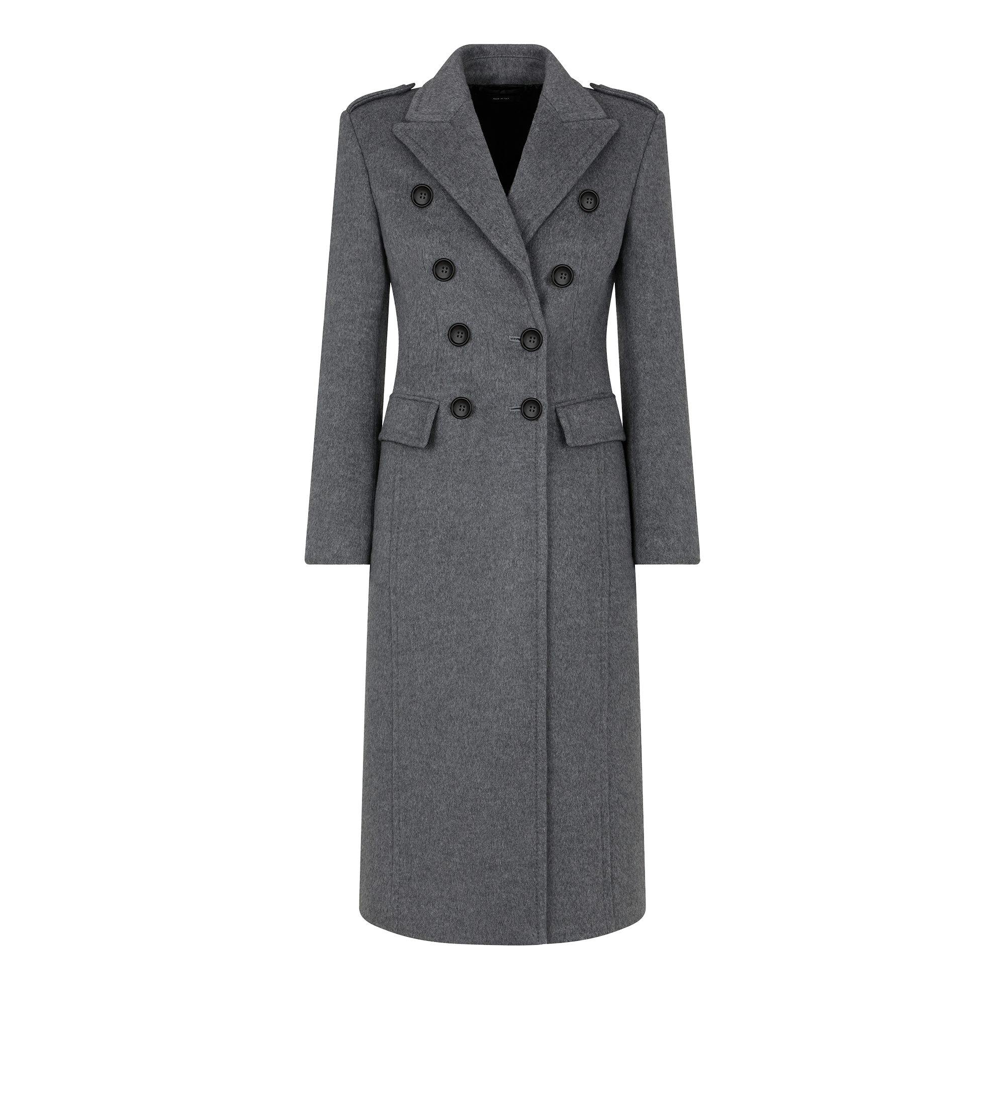 BRUSHED COMPACT CASHMERE DOUBLE BREASTED MILITARY COAT TOM FORD