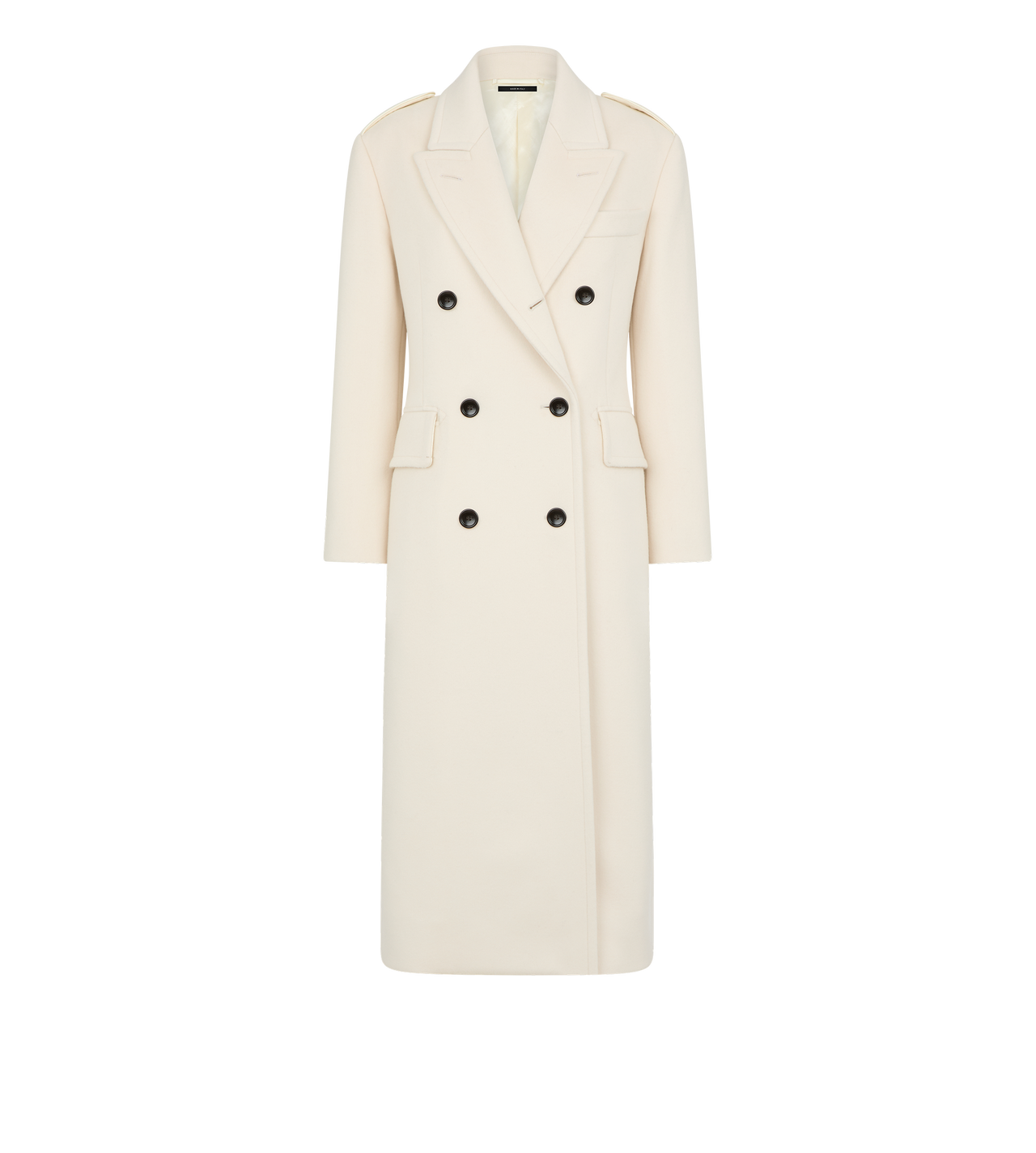 WOOL AND CASHMERE BLEND OFFICER COAT image number 0