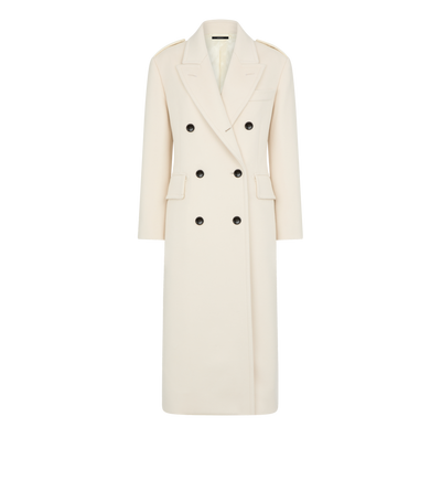 WOOL AND CASHMERE BLEND OFFICER COAT