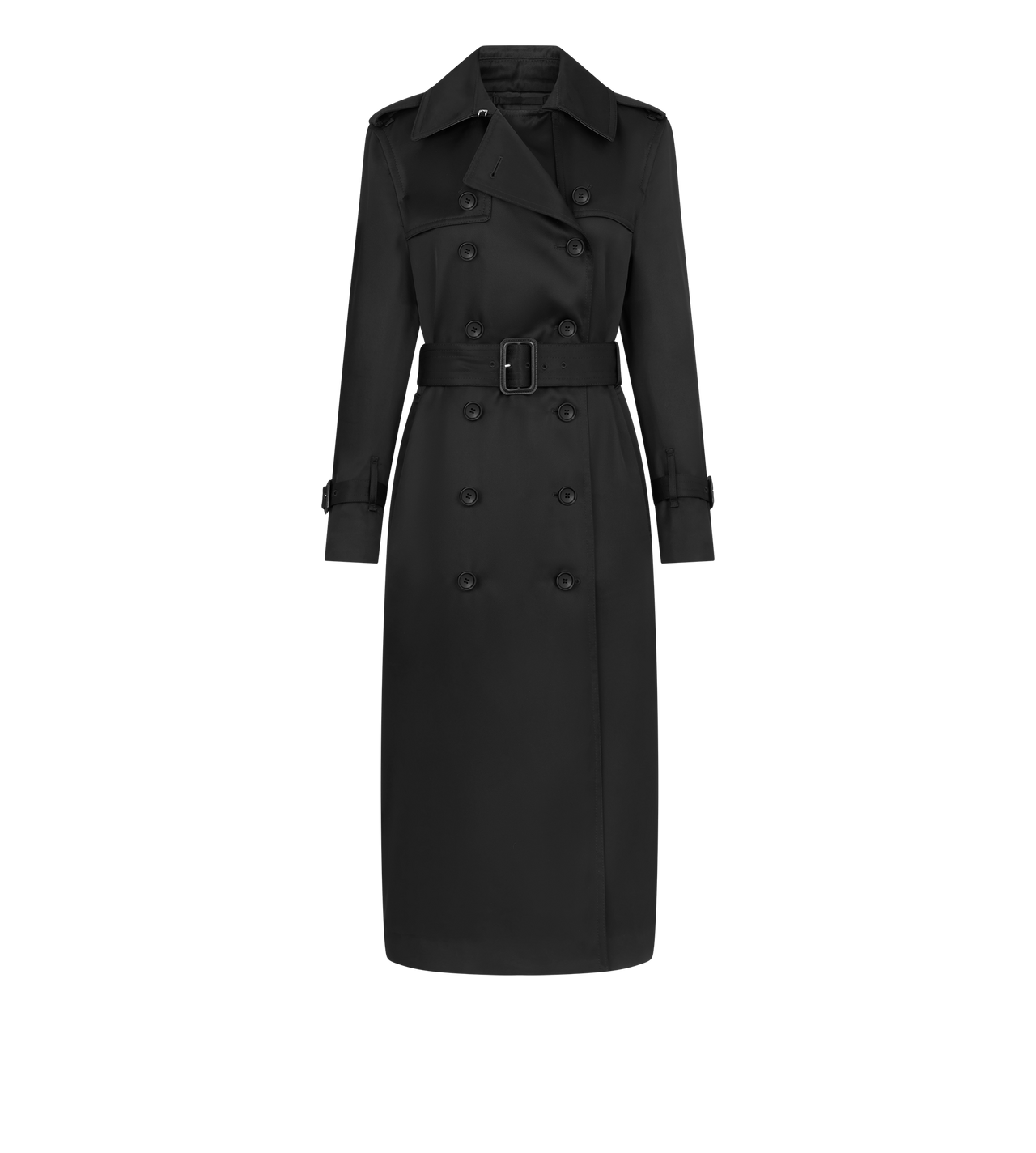 TRENCH COAT WITH LEATHER UNDERCOLLAR image number 0
