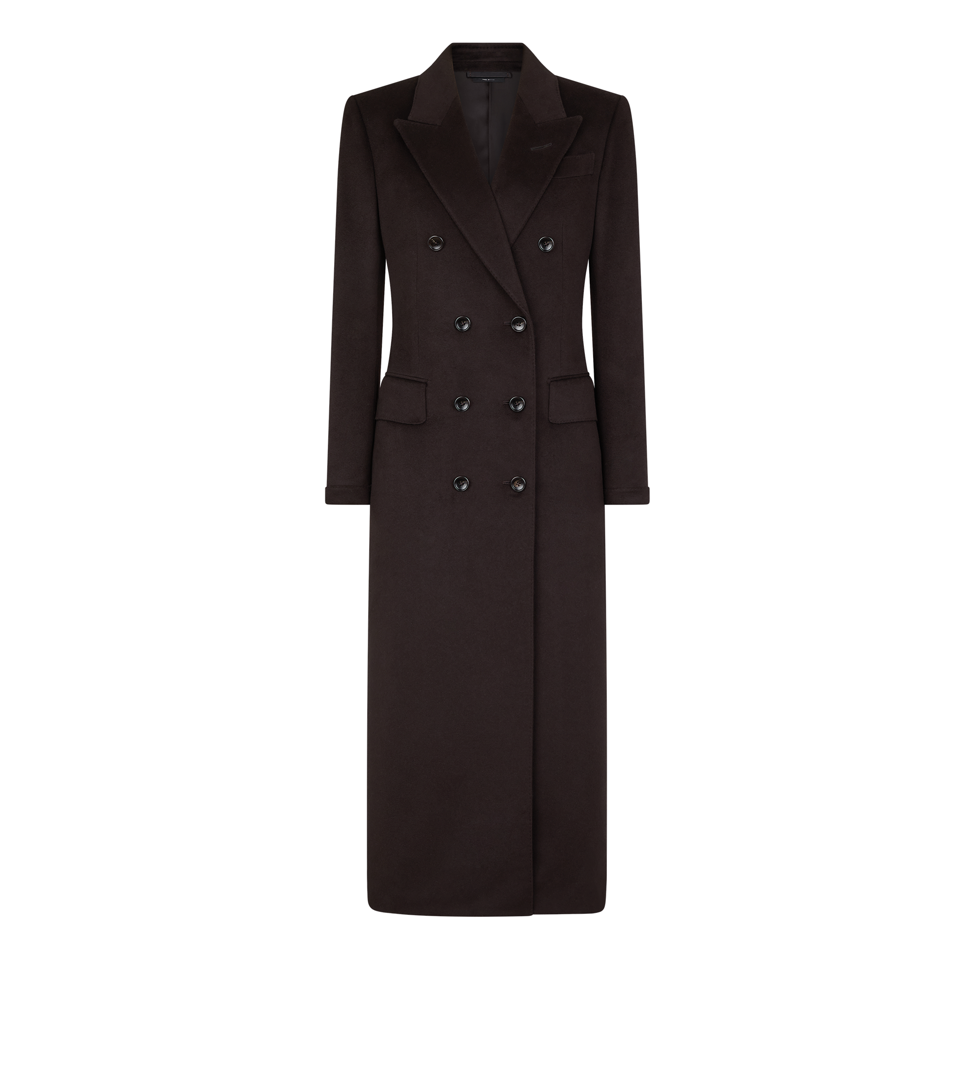 DOUBLE BREASTED CASHMERE COAT