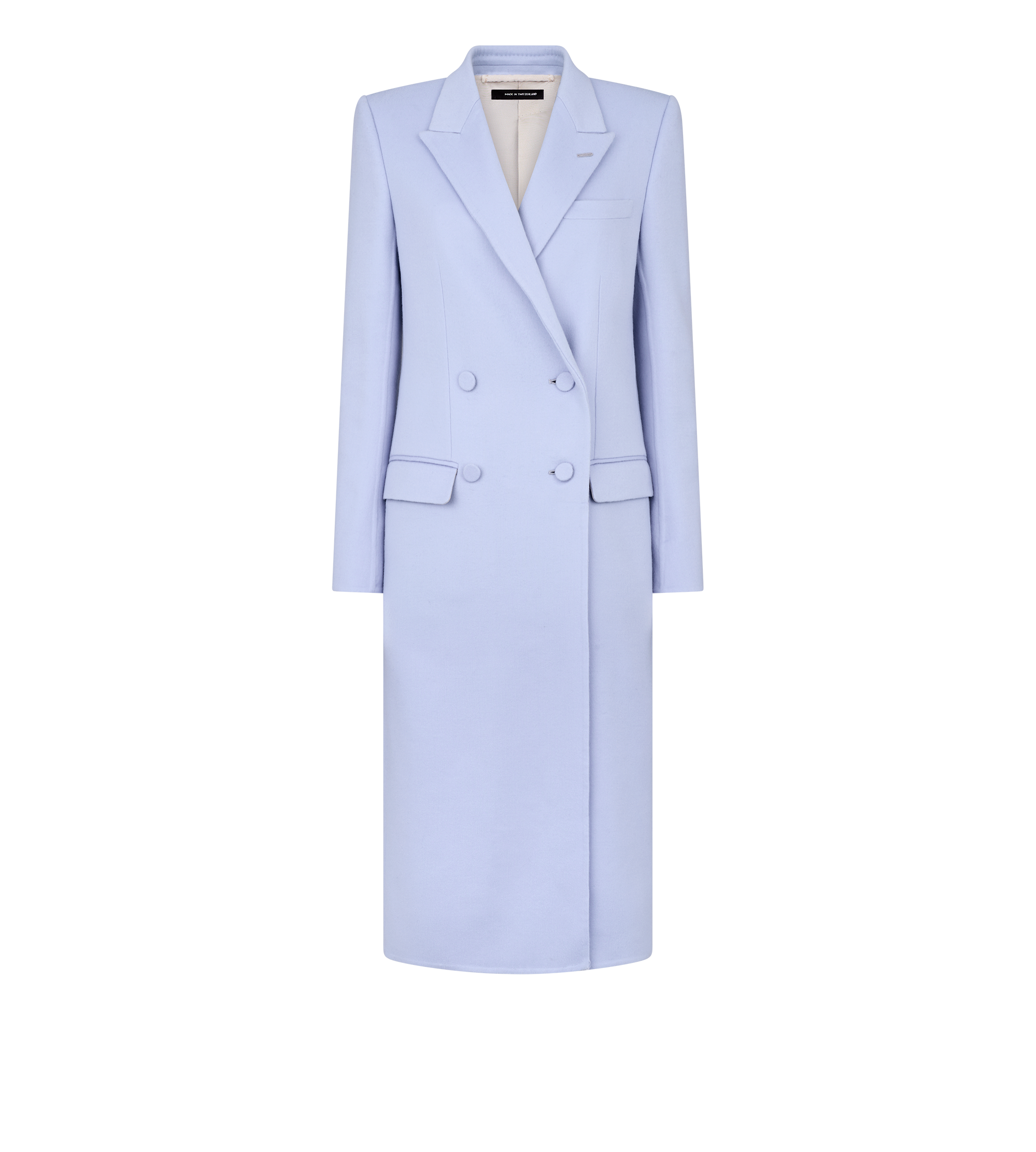 DOUBLE FACE LIGHT WOOL DOUBLE BREASTED COAT