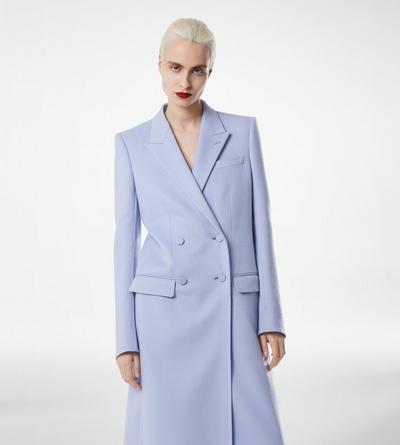 DOUBLE FACE LIGHT WOOL DOUBLE BREASTED COAT image number 4