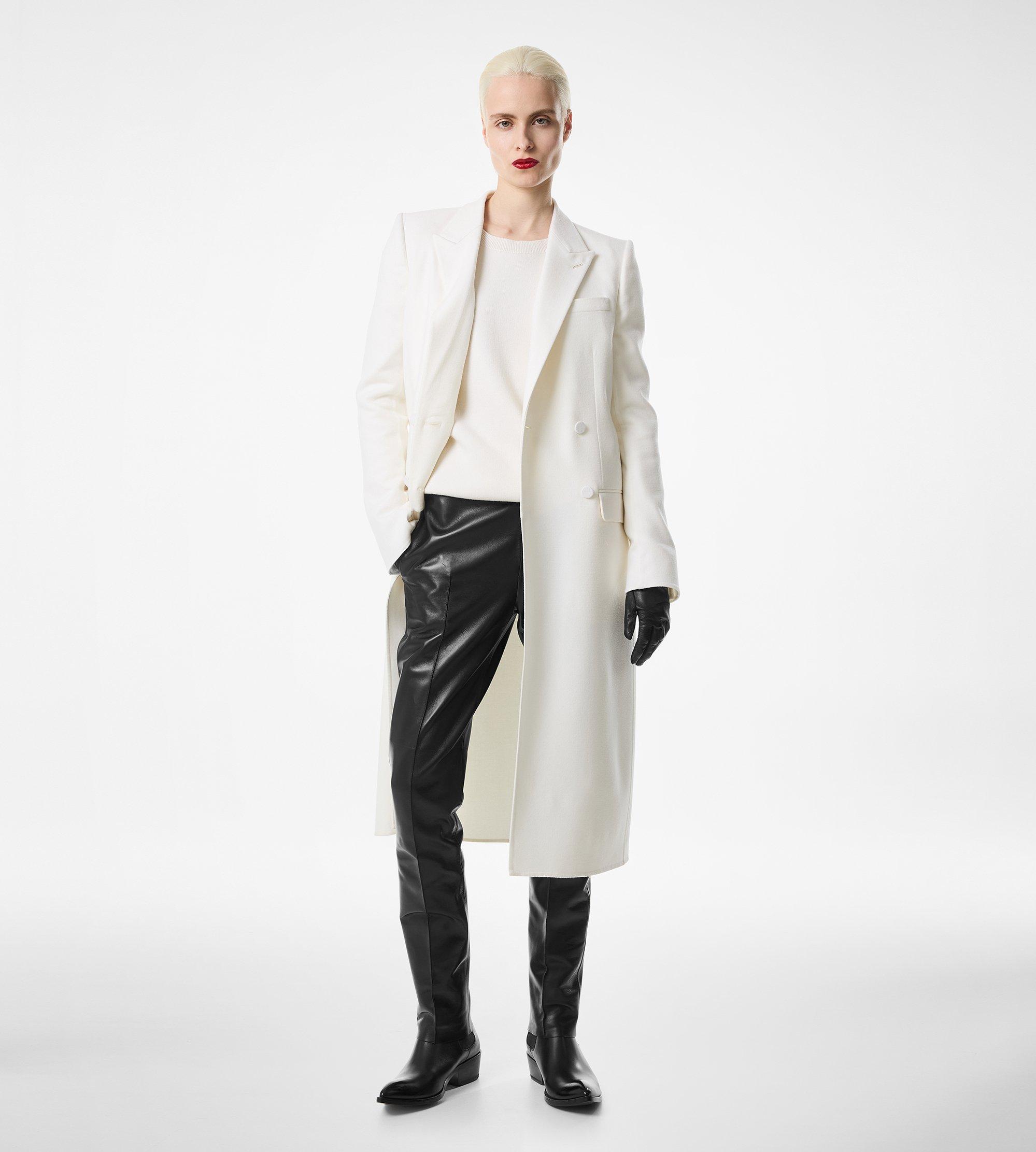 DOUBLE FACE LIGHT WOOL DOUBLE BREASTED COAT