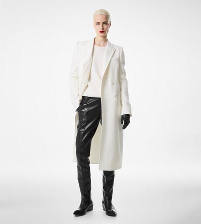 DOUBLE FACE LIGHT WOOL DOUBLE BREASTED COAT image number 2