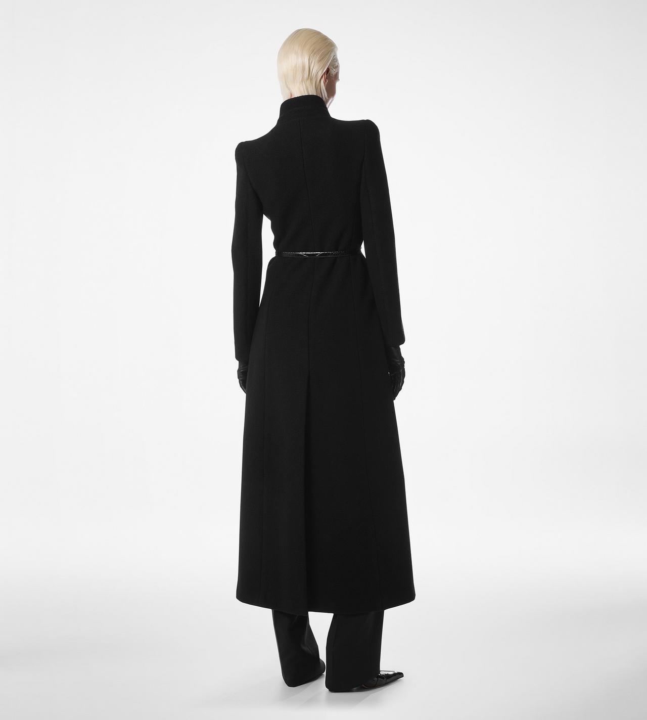 COMPACT STRETCH BOUCLE' DOUBLE BREASTED COAT image number 3