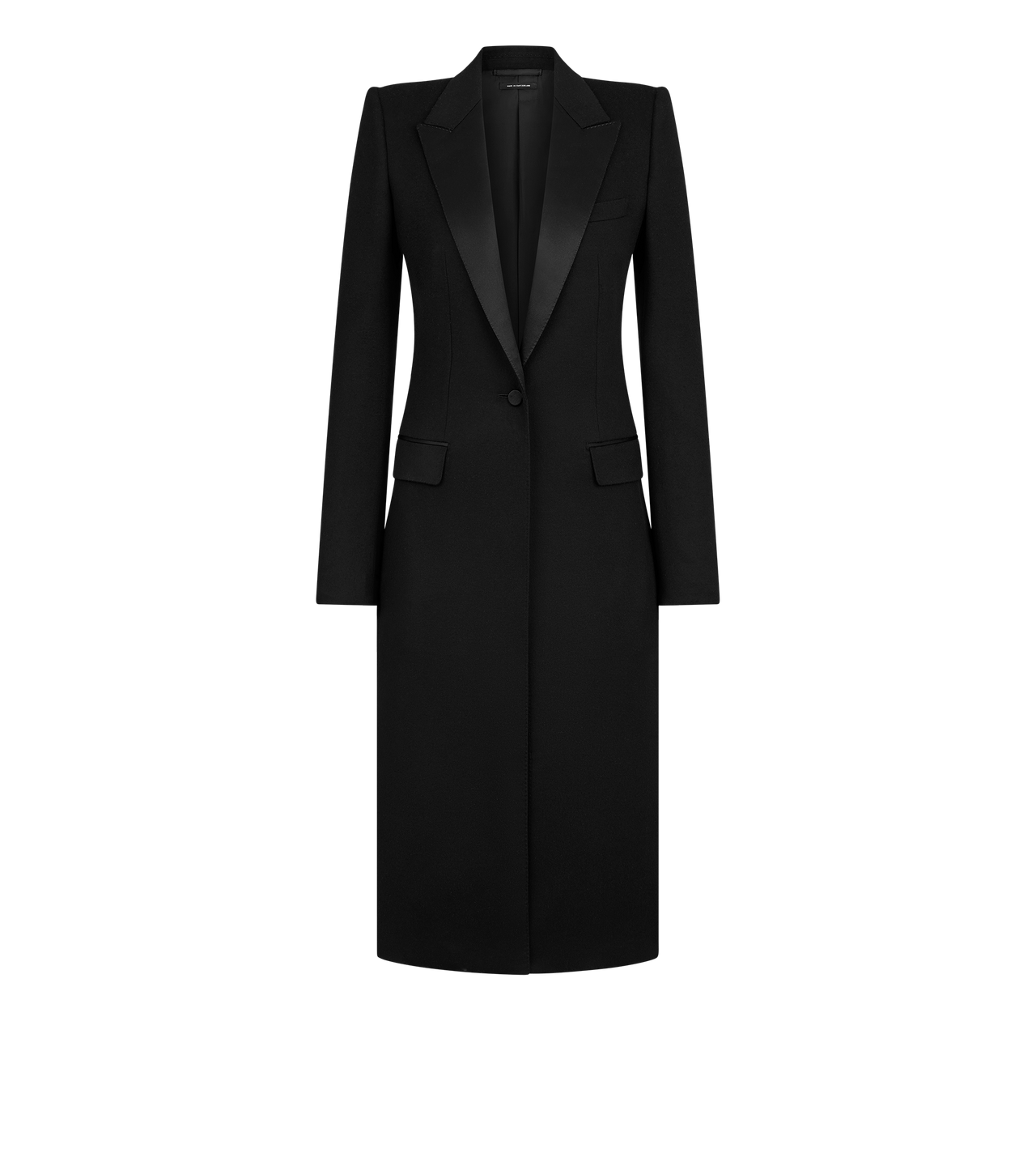 DOUBLE FACE LIGHT WOOL SINGLE BREASTED EVENING COAT image number 0