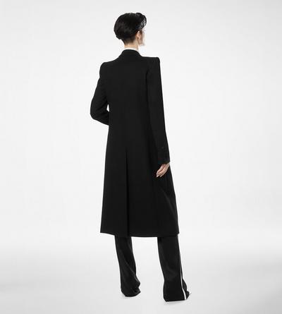 DOUBLE FACE LIGHT WOOL SINGLE BREASTED EVENING COAT image number 3