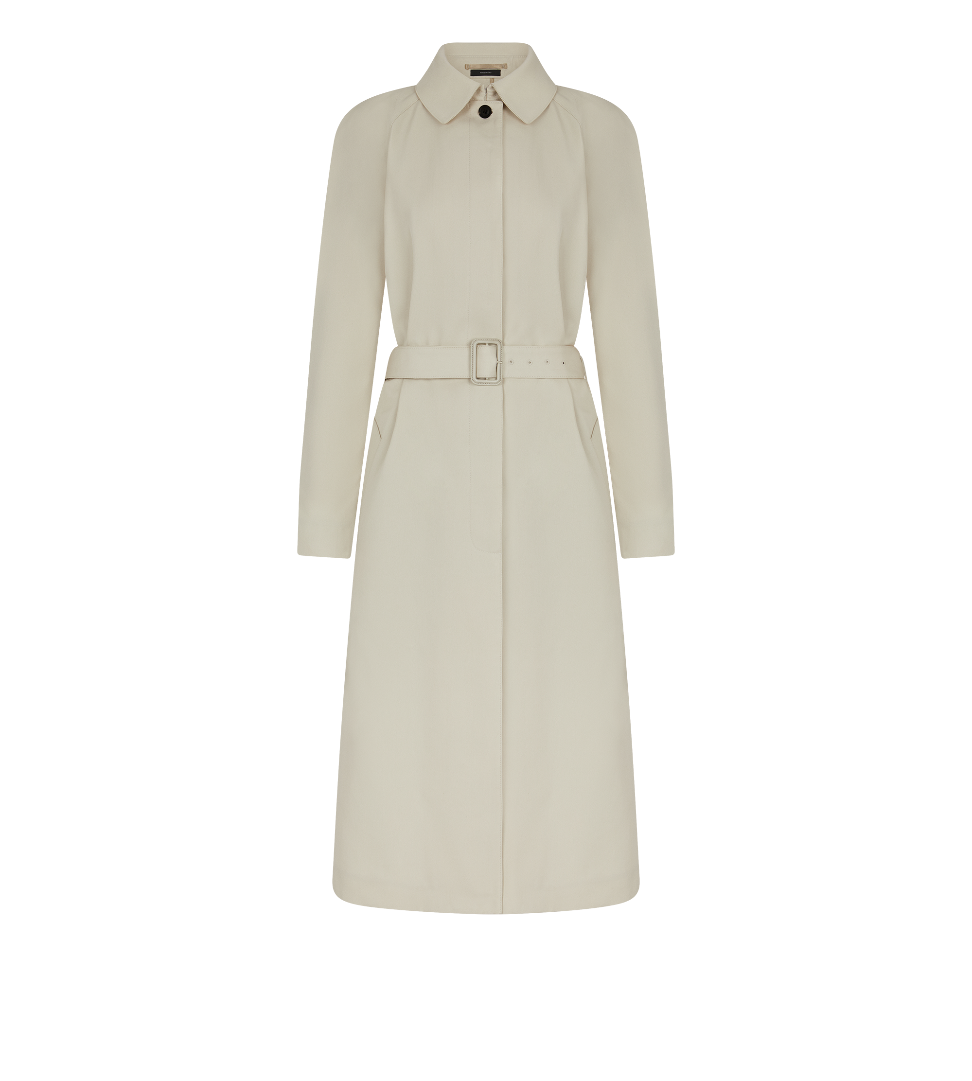 COTTON SILK GABARDINE TRENCH COAT