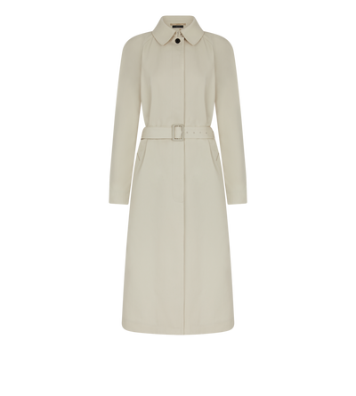 COTTON SILK GABARDINE TRENCH COAT