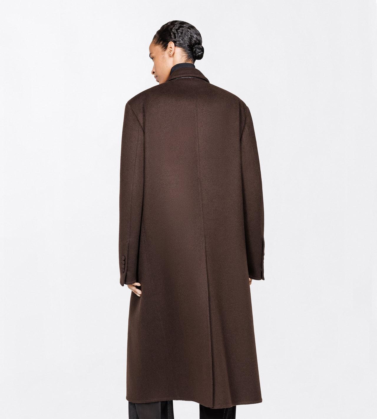 TOM FORD CASHMERE DARK CHOCOLATE CASHMERE DOUBLE BREASTED OVERCOAT