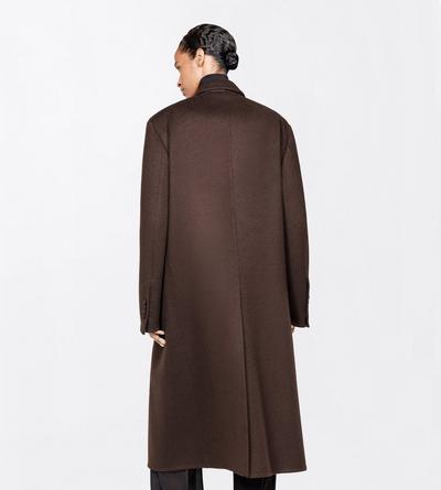 TOM FORD CASHMERE DARK CHOCOLATE CASHMERE DOUBLE BREASTED OVERCOAT