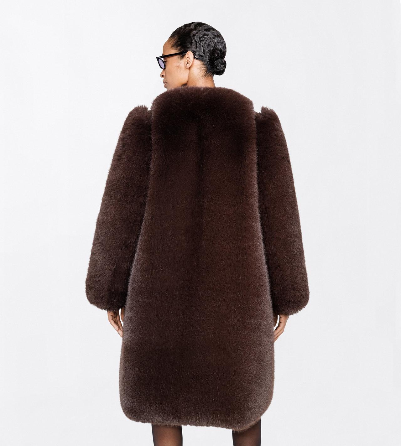 TOM FORD FAUX FUR BROWN FAUX FUR COAT