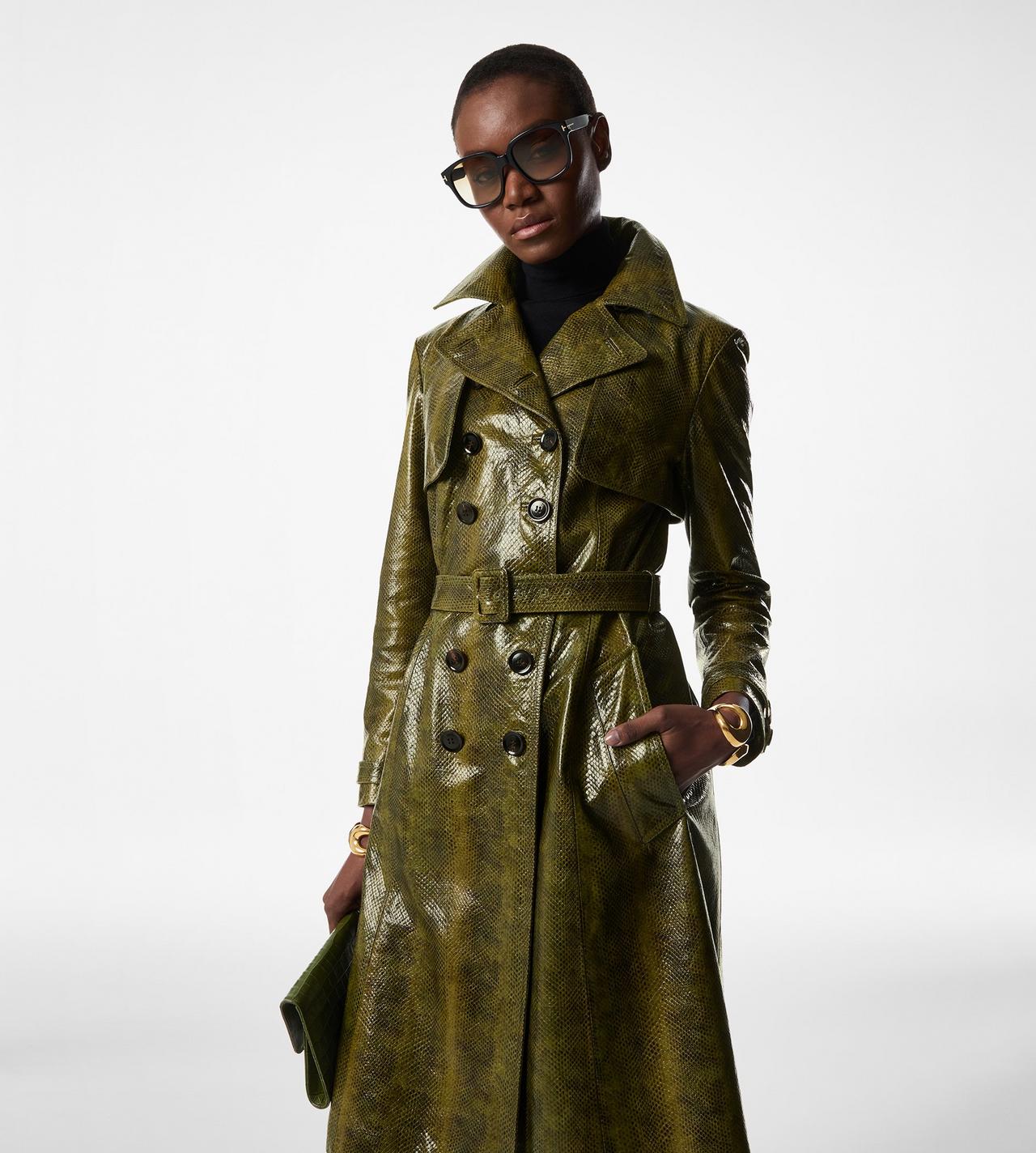AYERS PRINTED LEATHER TRENCH COAT | Tom Ford Fashion AYERS PRINTED LEATHER TRENCH COAT | Tom Ford Fashion