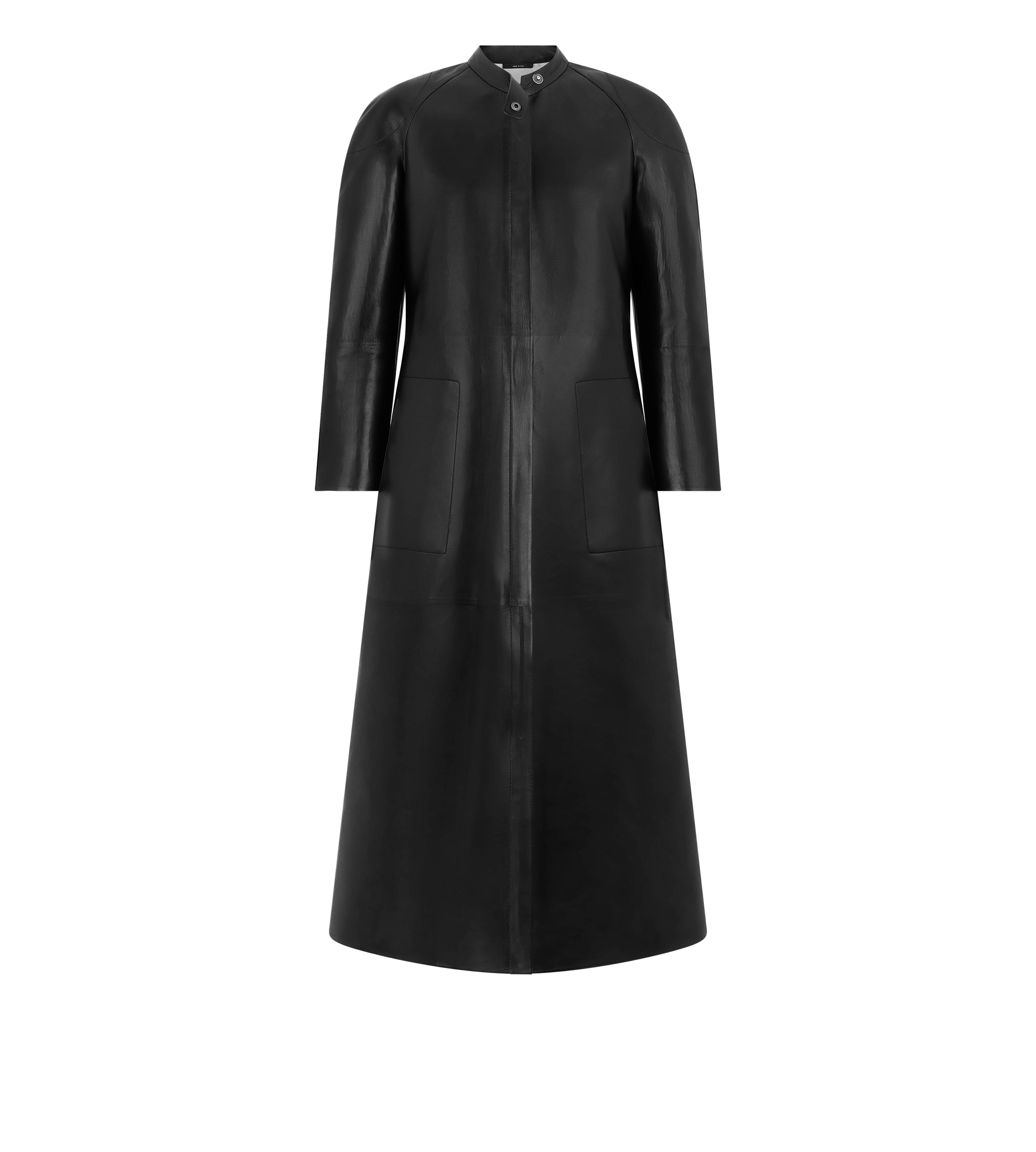 SUPPLE SOFT NAPPA AND WASHED DUCHESSE BIKER COAT