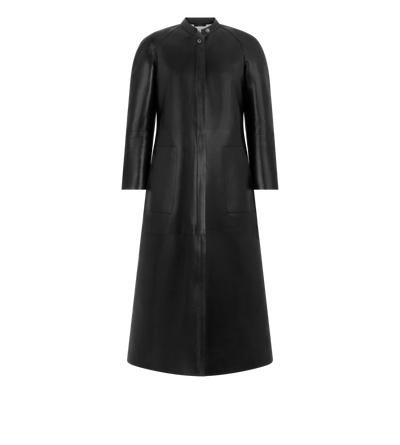 TOM FORD LEATHER BLACK SUPPLE SOFT NAPPA AND WASHED DUCHESSE BIKER COAT