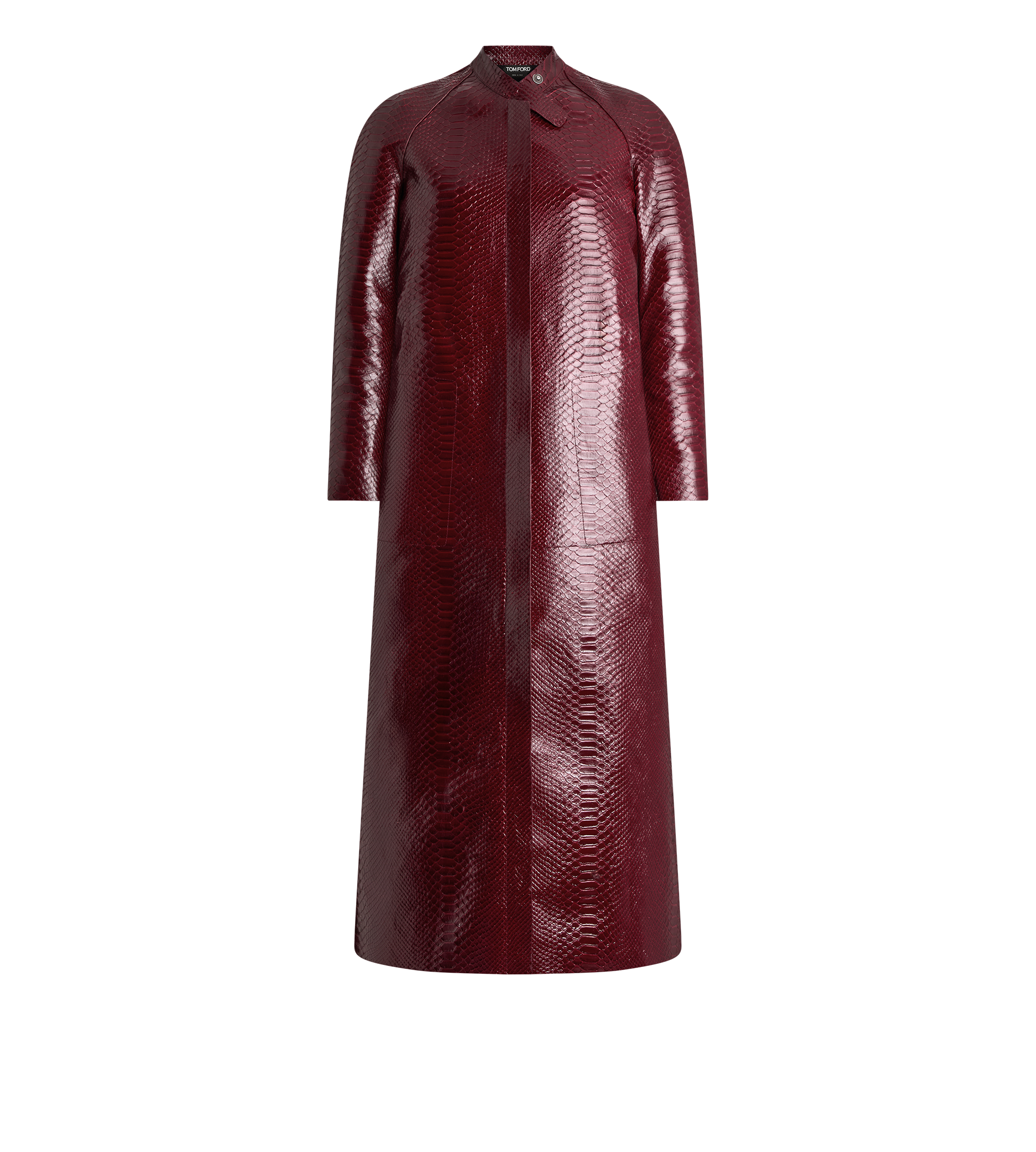 PRINTED LEATHER AND WASHED DUCHESSE BIKER COAT