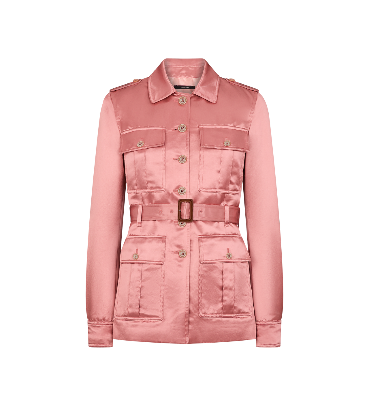 LUSTROUS DUCHESSE SAFARI JACKET image number 0