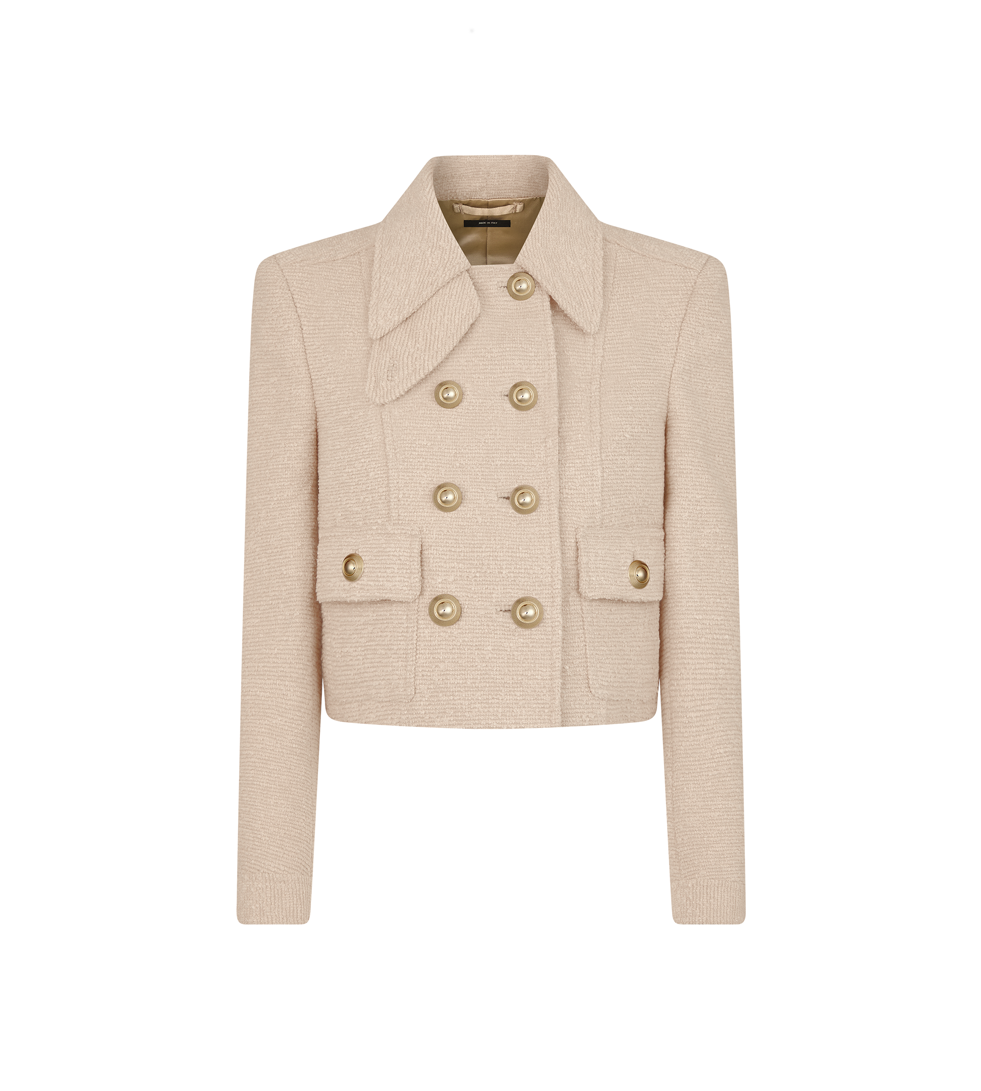 VIRGIN WOOL BOUCLE' CHASSEUR JACKET