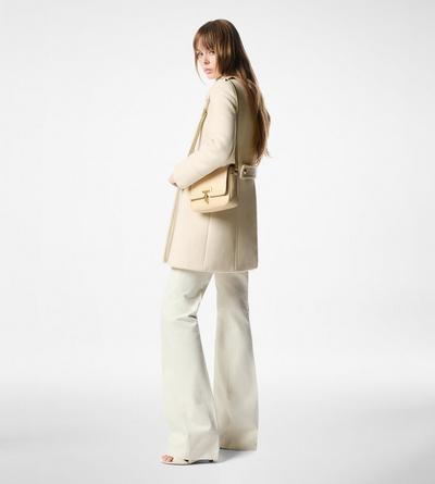 WOOL CASHMERE DUFFLE ASYMMETRIC PEACOAT image number 2