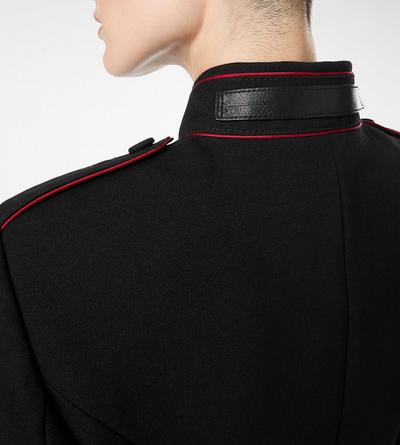 SHARP WOOL GABARDINE OFFICER JACKET WITH PIPING image number 1