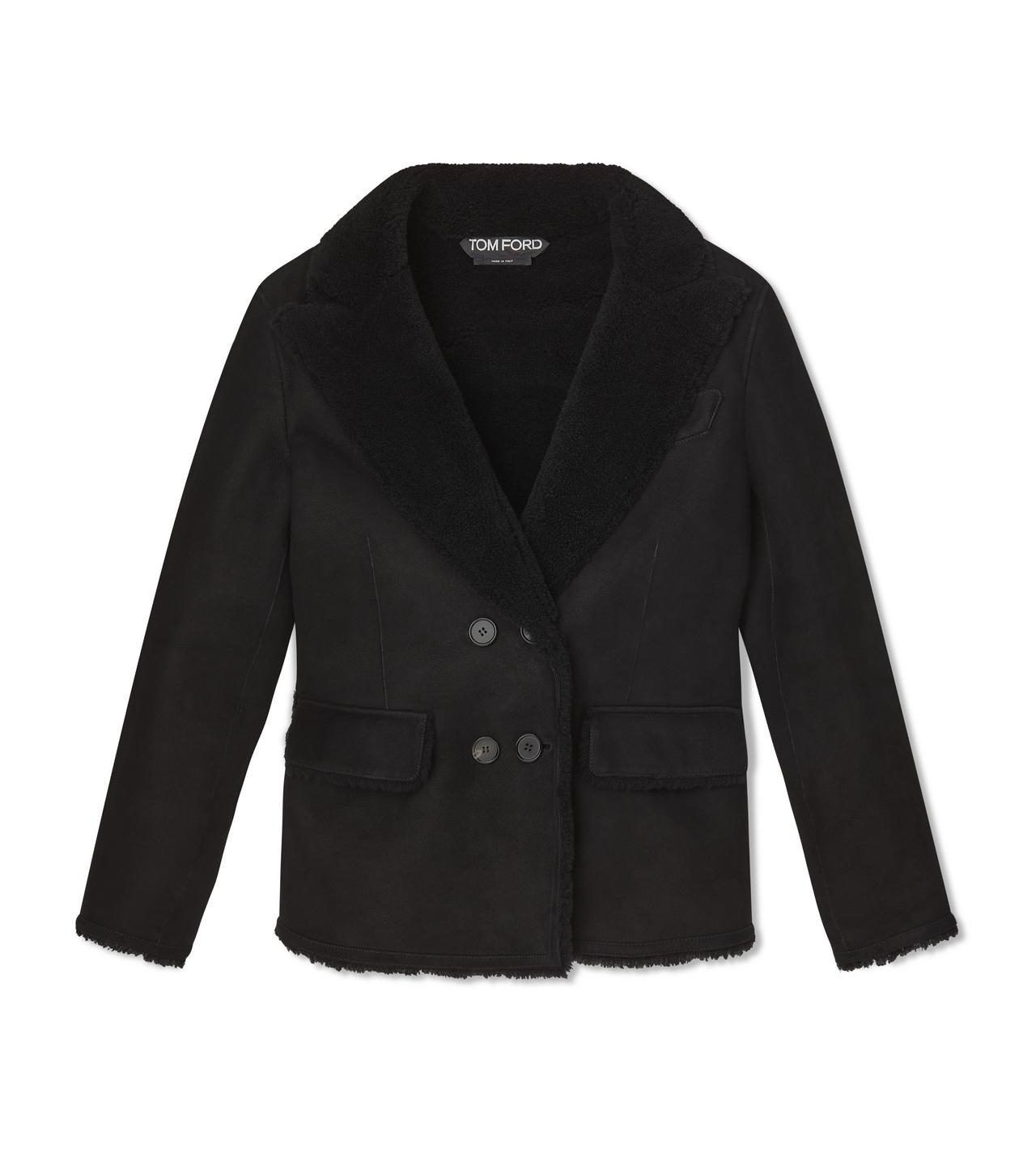 LUX COMPACT SHEARLING PEACOAT