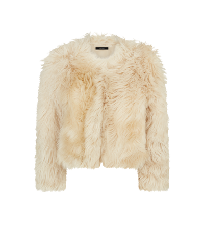 CURLY SHEARLING JACKET image number 0