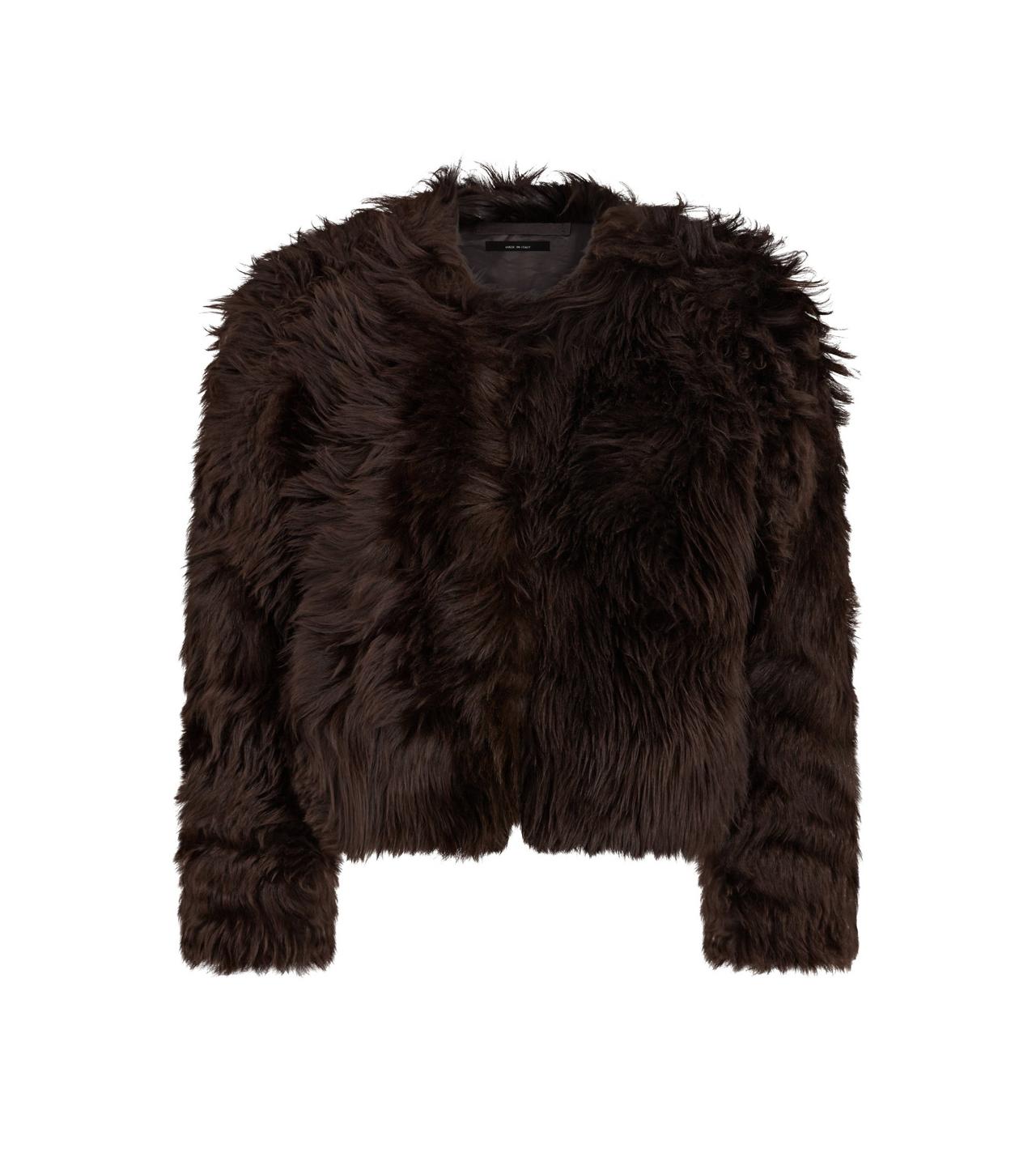 CURLY SHEARLING JACKET image number 0