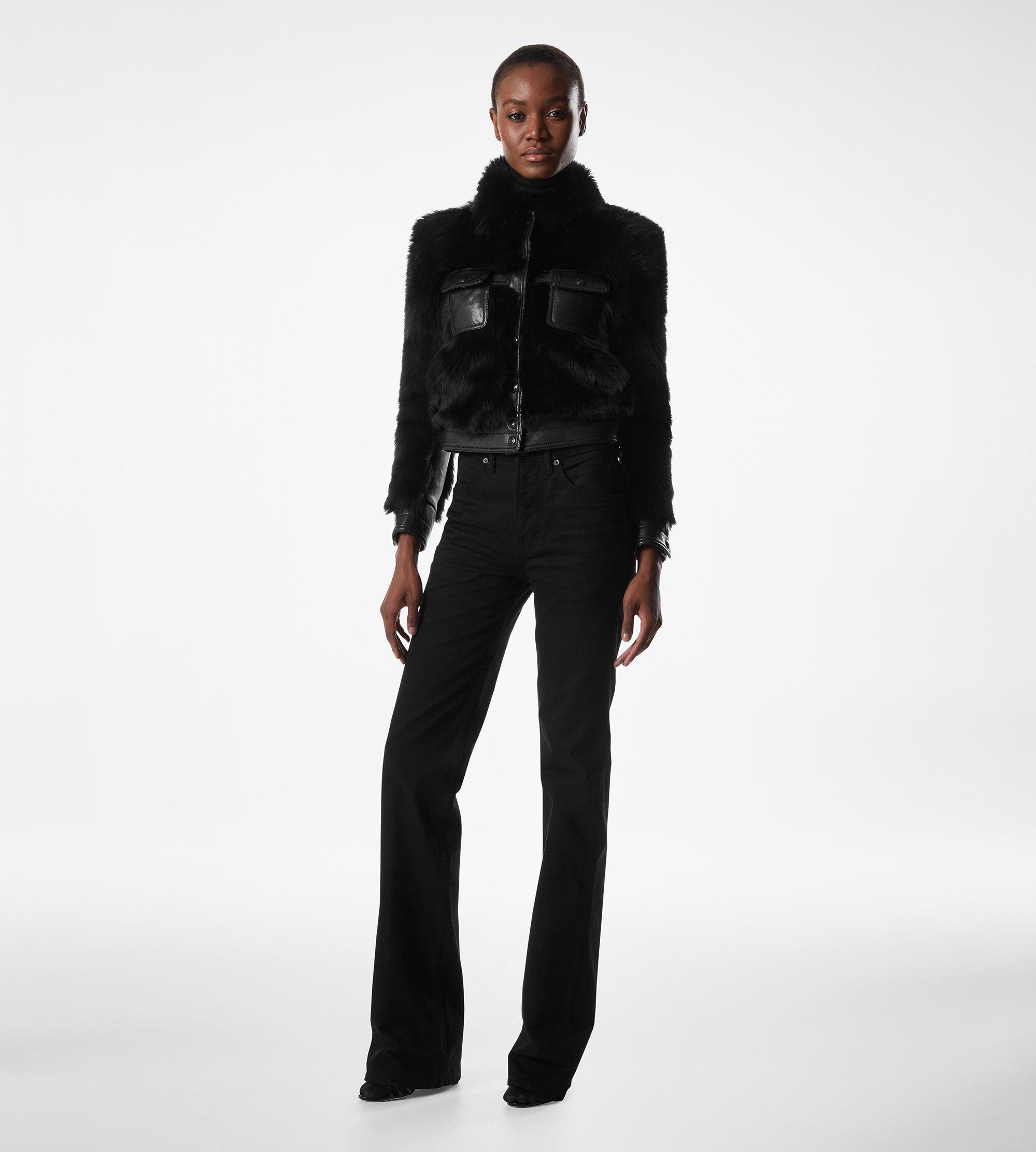 SHEARLING & LEATHER WESTERN JACKET