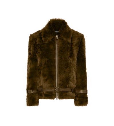 67▢STOF Russell mix blouson TS0421-3 SHEARLING BLOUSON WITH LEATHER DETAILS | Tom Ford Fashion