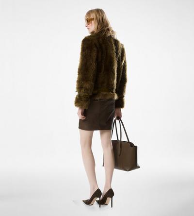 SHEARLING BLOUSON WITH LEATHER DETAILS | Tom Ford Fashion