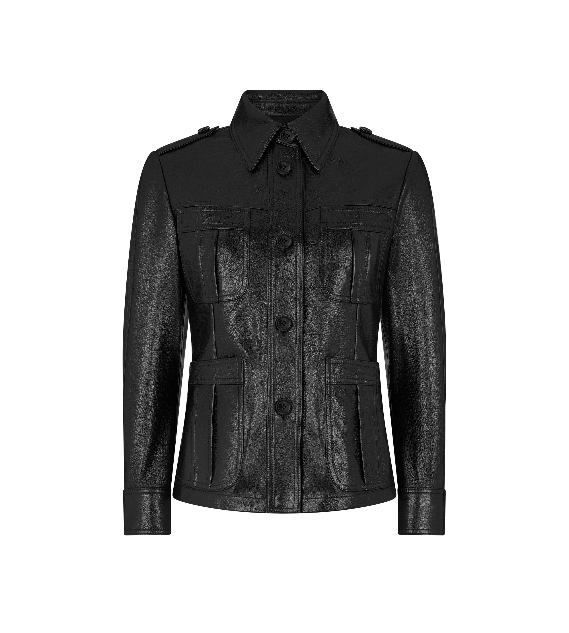 LEATHER FIELD JACKET