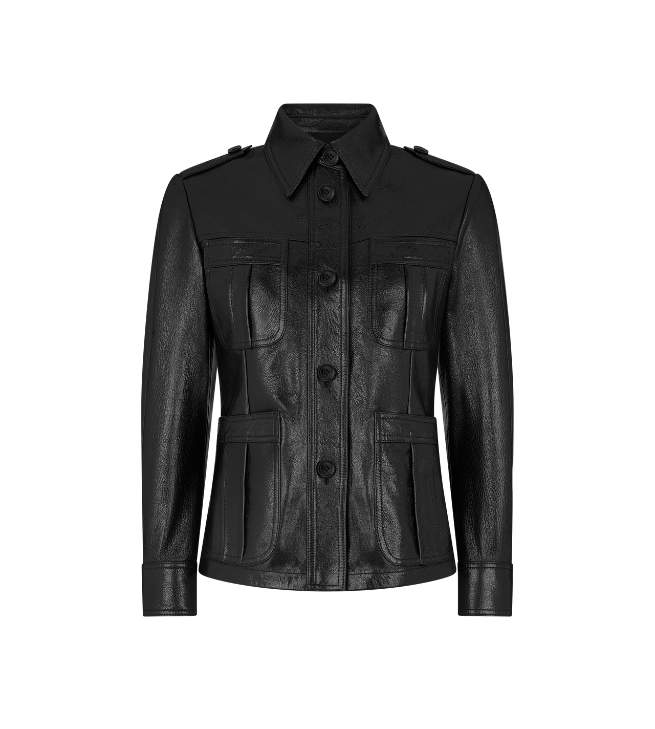 LEATHER FIELD JACKET image number 0