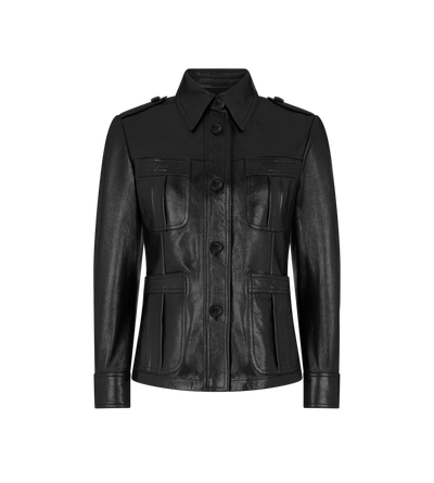 LEATHER FIELD JACKET image number 0