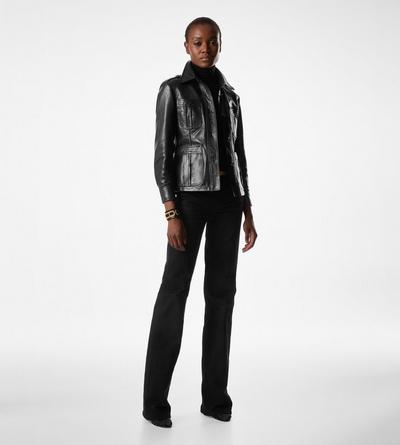 LEATHER FIELD JACKET image number 2