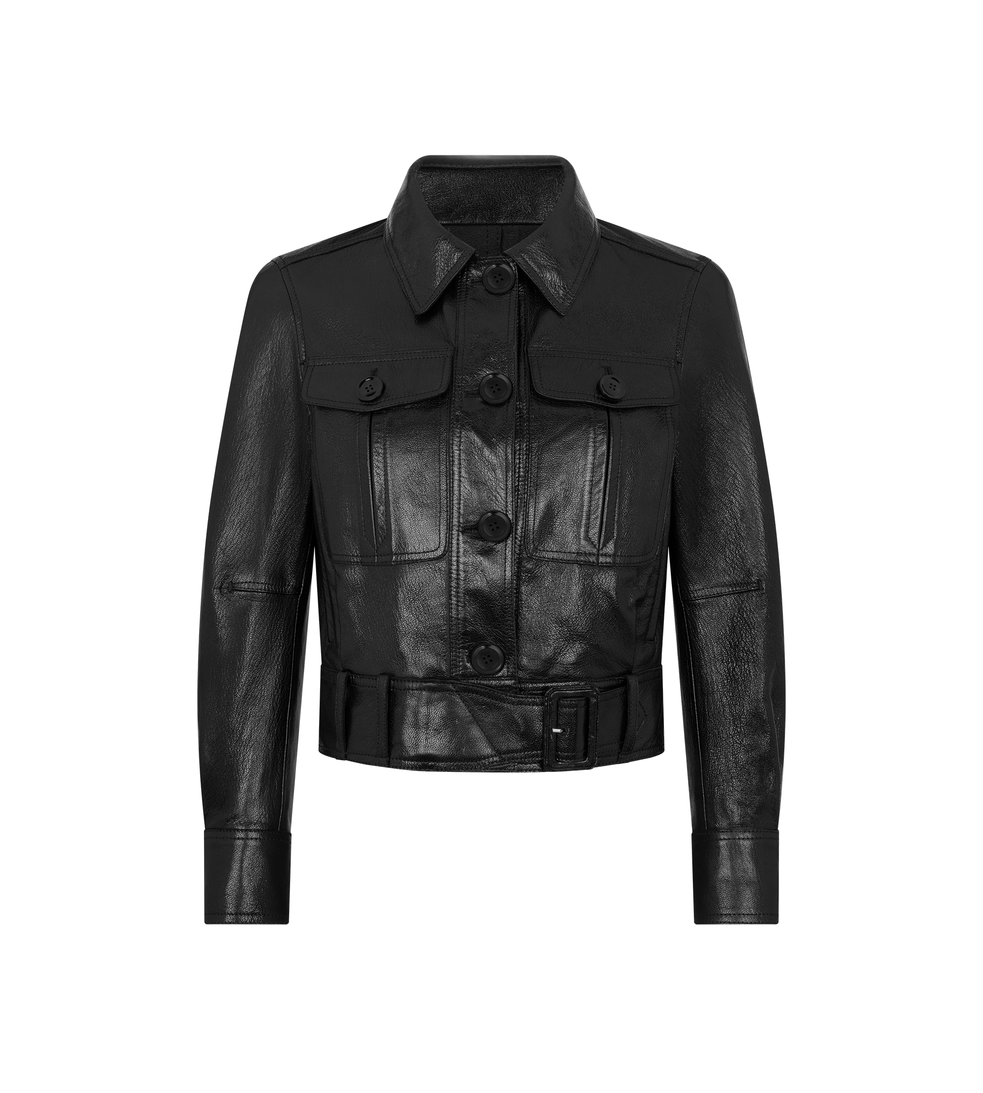 CROPPED LEATHER JACKET