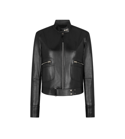 LEATHER RACER JACKET image number 0