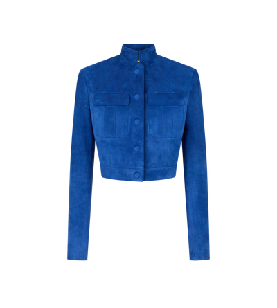 SOFT LAMB SUEDE OFFICER JACKET image number 0