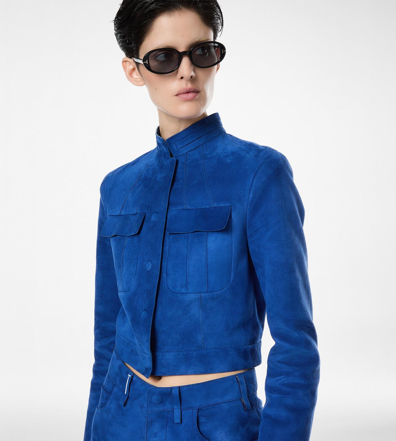 SOFT LAMB SUEDE OFFICER JACKET image number 1