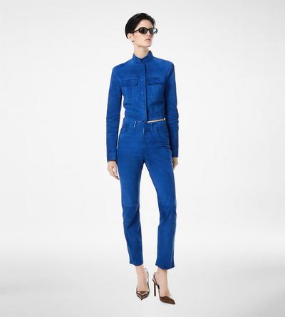 SOFT LAMB SUEDE OFFICER JACKET image number 2