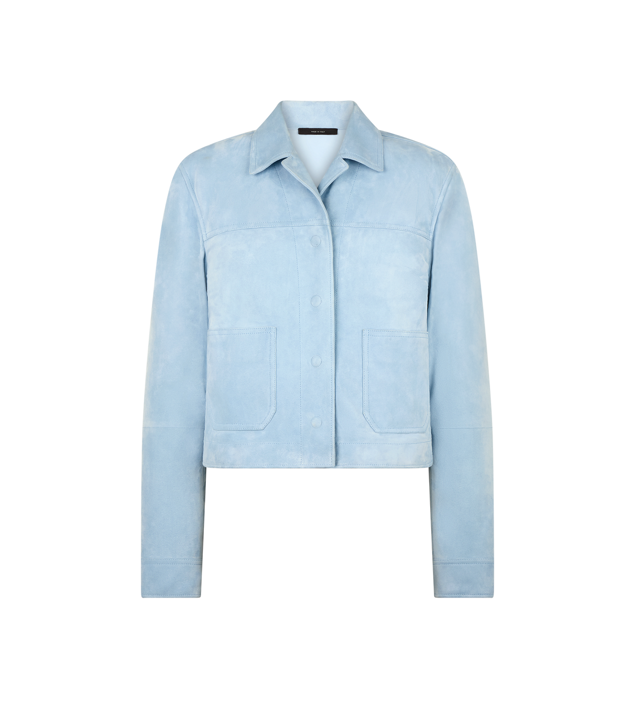 SOFT LAMB SUEDE OVERSHIRT JACKET image number 0