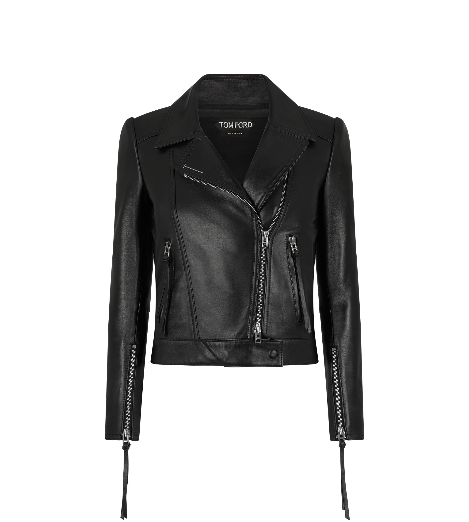 NAPPA LEATHER BIKER JACKET WITH T-TRIM